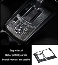 Carbon Fiber For 2017-2025 Mazda CX5 Accessory Gear Shift Box Panel Cover Trim