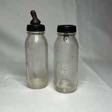 Vintage Evenflo Glass Baby Bottles - Set/2 8 oz. Bottles