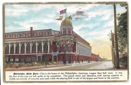 Baseball: Shibe Park, Philadelphia, PA; First Concrete & Steel Ballpark; 1909 - Picture 1 of 2