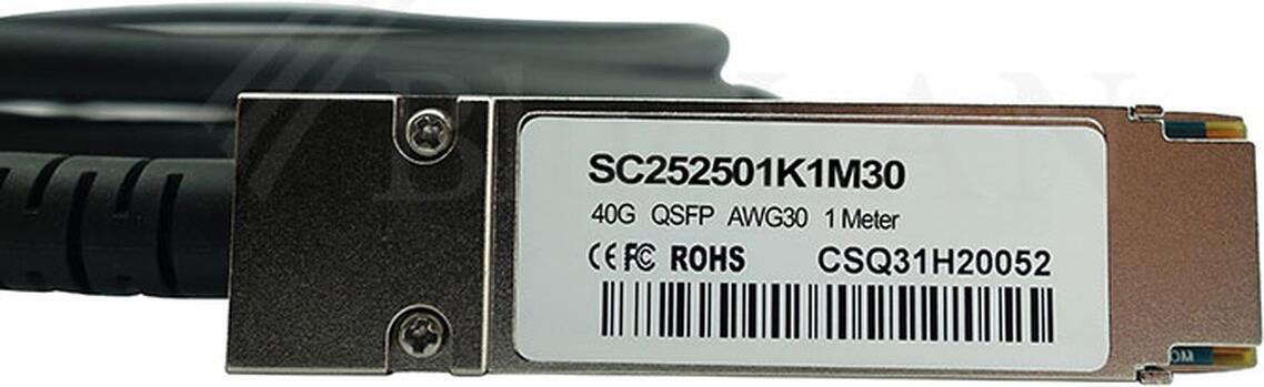 BlueLAN DAC 40G 0.5M Compatibile Juniper QFX-QSFP-DAC-0.5M | SC252501K0.5M30