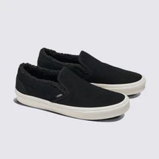 VANS Classic Slip-On Sherpa VN000CT5BLA Black Unisex Winter Shoes Slip On
