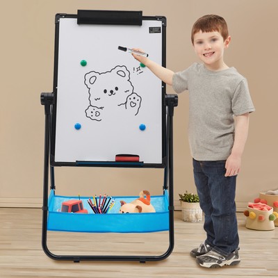 Portable U Stand Dry Erase Board Whiteboards w/Stand Height Adjustable 360° 