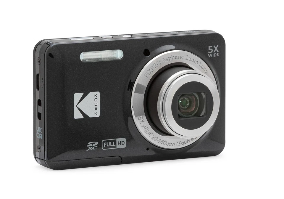 Kodak FZ55 Kompaktkamera PIXPRO schwarz, 5facher optischer Zoom, 28mm Weitwinkel - Bild 3 von 4