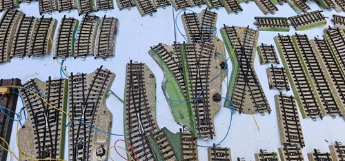 Konvolut Märklin Schienen Weichen etc H0 Dachbodenfund - Bild 11 von 18