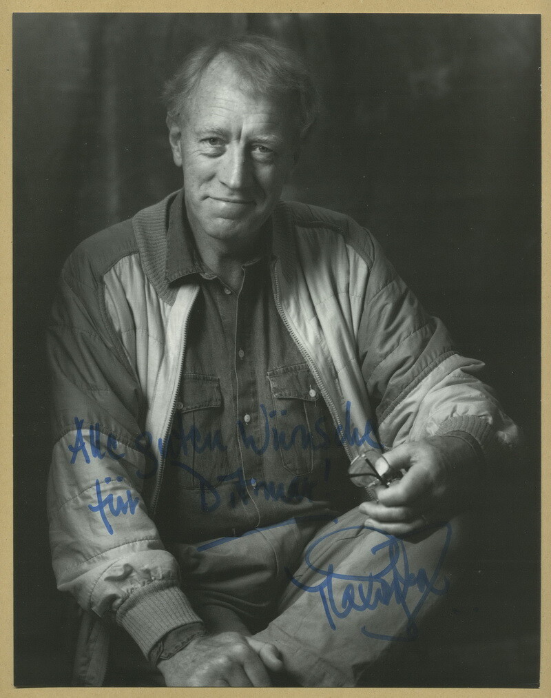 Max von Sydow (1929-2020) Swedish actor Rare signed large - Main Image