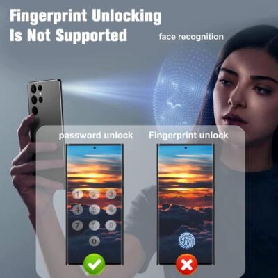 For Samsung Galaxy S24 S23 S22 S21 Ultra Anti-Spy Privacy Glass