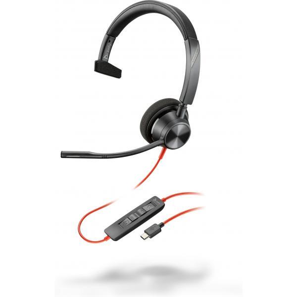 Hp - Poly Enterprise Audio (ng) POLY BW 3310 MONO USB-C HS +USB-C/A