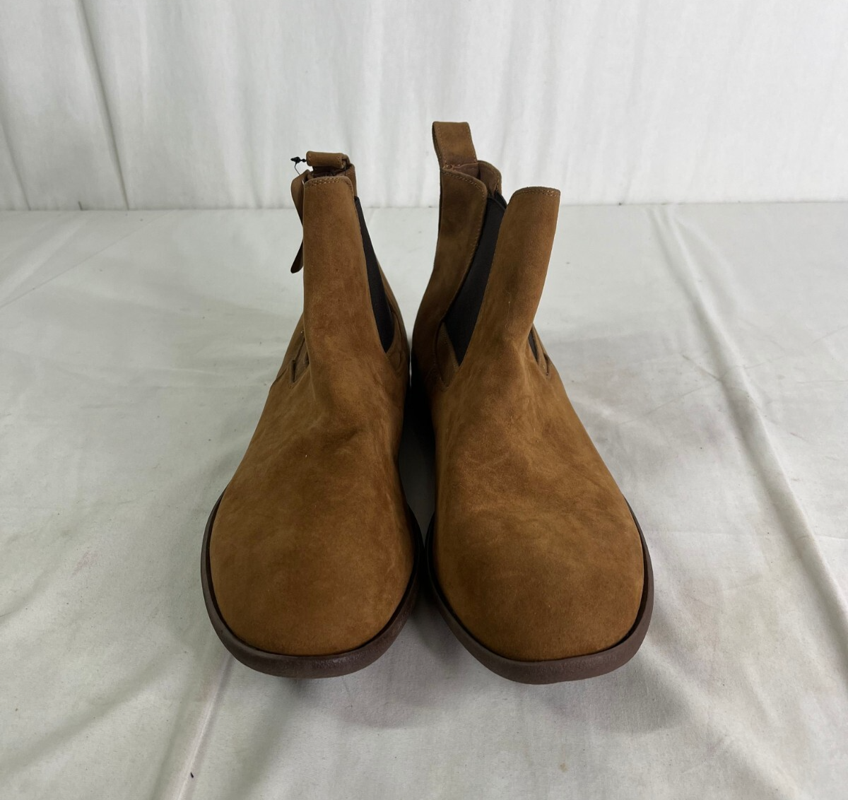 NWT Jousen Milan Unisex Brown Suede Chelsea Boots Size 11.5
