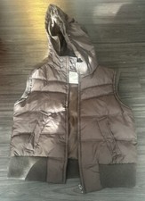 Aeropostale Girls Puffer Jacket Vest Size XL Brown Full Zip Windbreaker Pockets