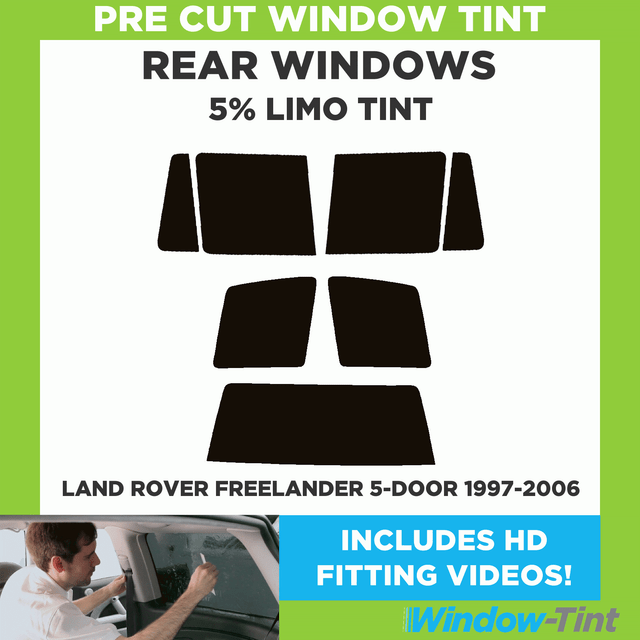 PSSC Pre Cut Rear Car Window Films Land Rover Defender 110 1994 to 2009 20/% Dark Tint