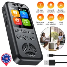 128GB/64GB Digital Voice Recorder Audio MP3 Player Sound Voice Recording Device