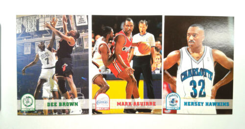 1993 SkyBox NBA Hoops #10;308;350 Mark Aguirre,Dee Brown,... Card Lot of 3