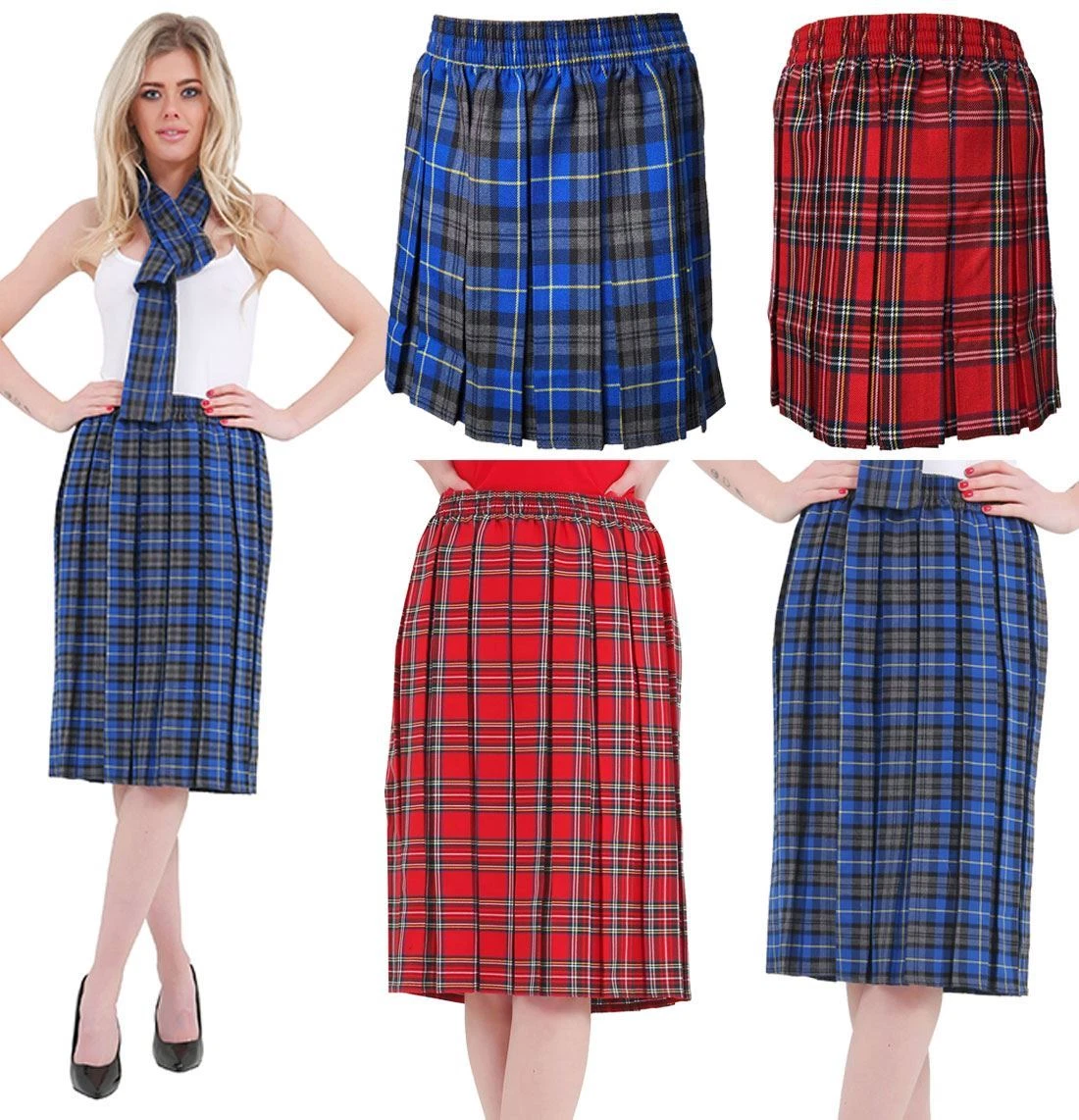 Mid length clearance pleated skirts ebay