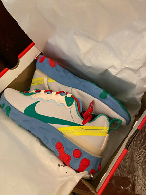 NIKE REACT ELEMENT 55 Guava Ice Vast Grey Red Lucid Green  display picture 3