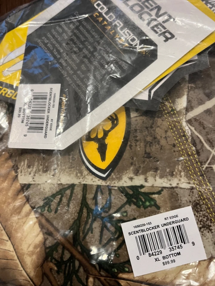ScentBlocker Cold Fusion Catalyst Underguard Base Pants , Mossy Oak, XL, NWT - Image 2 of 2