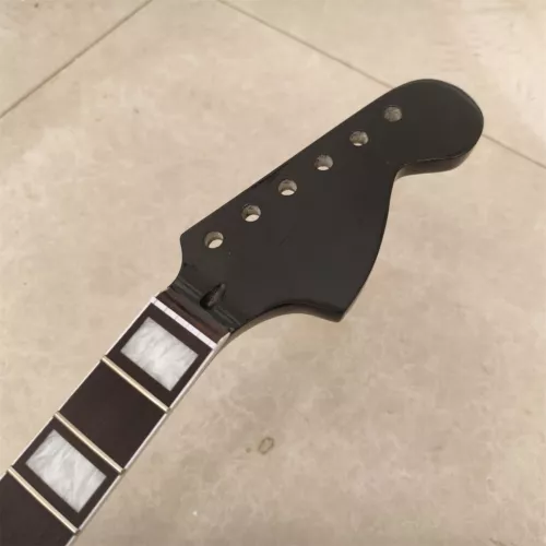 24inch Black Maple Big head Guitar Neck 22 Fret Rosewood fingerboard Block Inlay