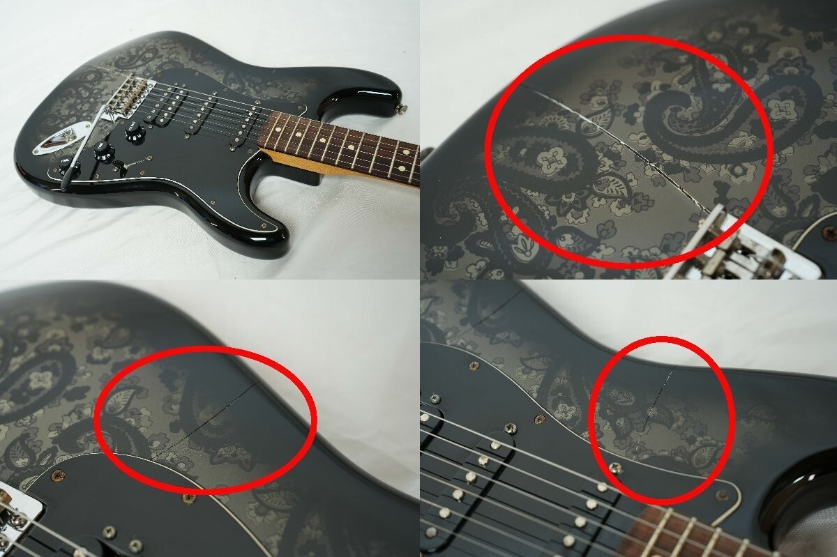 2012 Fender Mexico Ltd Ed Stratocaster HSS Black Paisley 2012 Fender Mexico Ltd Ed Stratocaster HSS Black Paisley