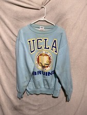 Vintage UCLA Bruins Bear Sweatshirt Large baby blue light wash