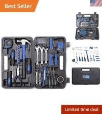 Durable 148-Piece Blue Tool Set with Blow-Molded Storage Case for Easy Access