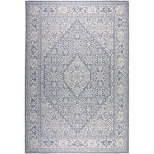 5x7 Home Dynamix Blue Medallion Diamonds Area Rug 5419-340 - Aprx 5' 2" x 7' 2"