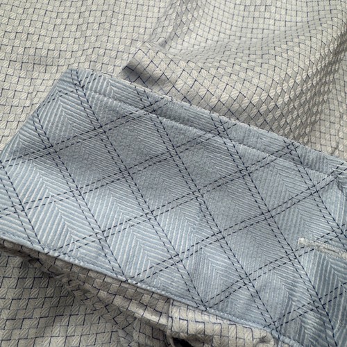Johnston & Murphy Men's XL Long Sleeve Button Up 100% Cotton Blue Check - Picture 6 of 8