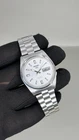 Vintage Seiko 5 Automatic 17 Jewels 7009-8291 Day Date Silver Dial Watch