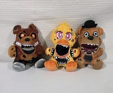 Five Nights at Freddy s Plush Lot of 3 FNAF Twisted Ones Characters with Tags