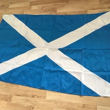 Scotland St Andrew’s Flag Blue White Cross 150cm By 90cm Synthetic Material