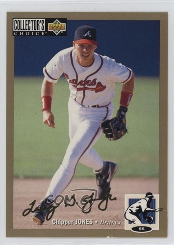 Chipper Jones [Gold Signature] #152 1994 Collector's Choice card