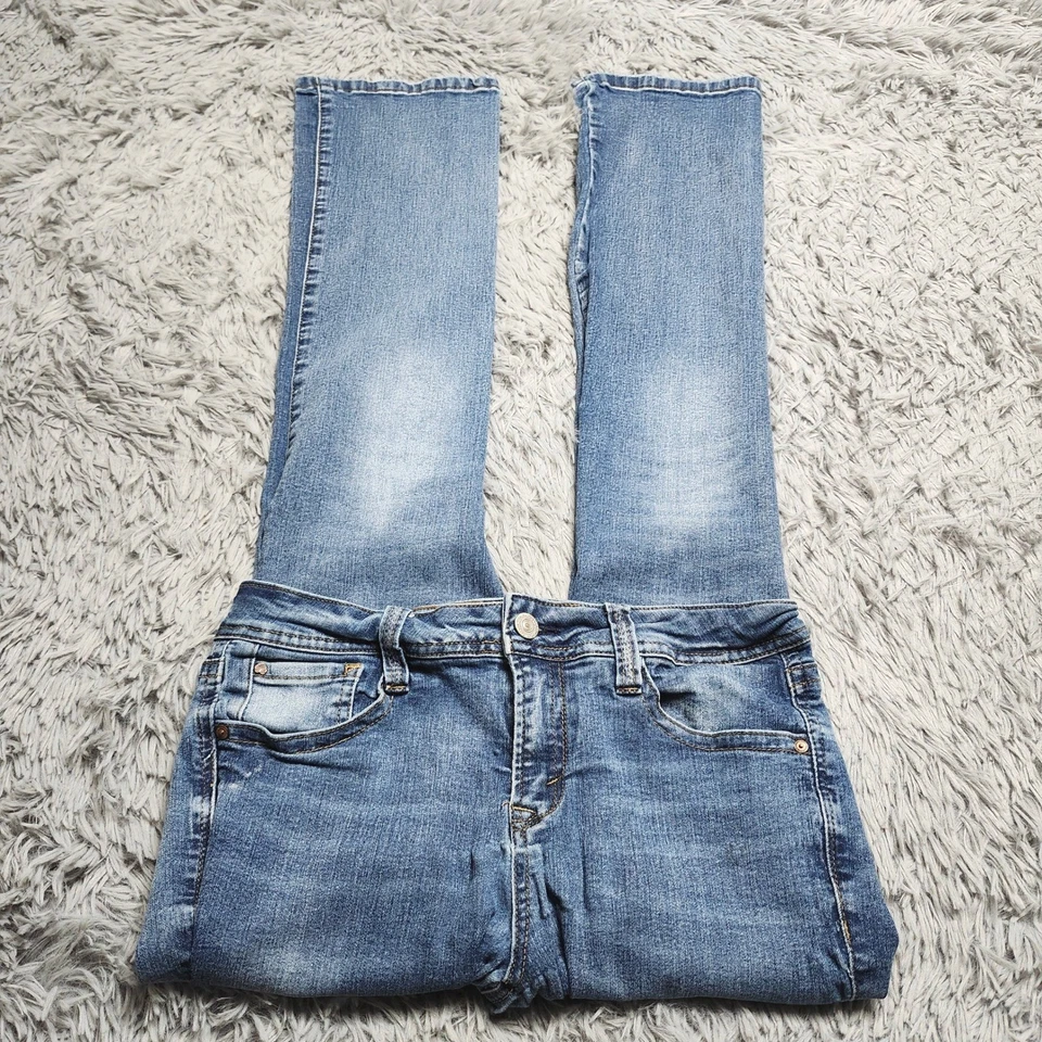 Wallflower Legendary Fit 靴型牛仔裤女式青少年 7 中腰牛仔弹力 — 第 3/4 张图片