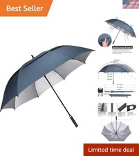 54/62/68 Inch Extra Large Windproof Golf Umbrella UV Protection Automatic Ope...