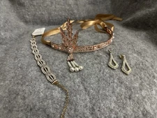 1920s Great Gatsby Rhinestone Flapper Headband And Accessories