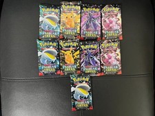Pok mon Paldean Fates Booster Pack Bundle 9 Packs   Factory Sealed  English 