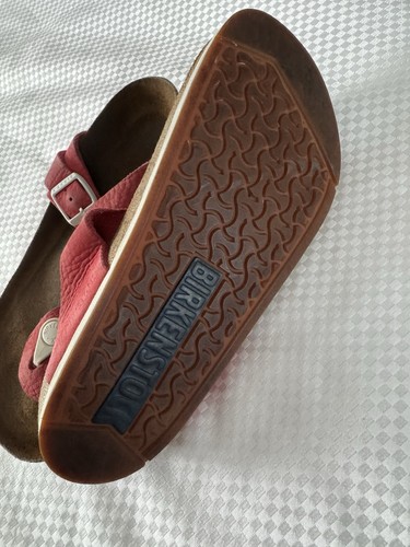 Birkenstock Zehenstegsandalen Gizeh rot Wildleder Damen 36-230 = US Damen 5 - Bild 3 von 6