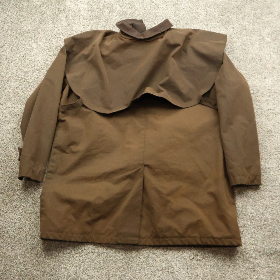 Chaqueta Sydney Oilskin Para Hombre Grande Marrón Algodón Piel Olea Plumero Hecha en Australia Foto 2 de 4