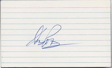 HOF -DENIS POTVIN- Signed/Autograph/Auto NY ISLANDERS NHL Hockey Index Card
