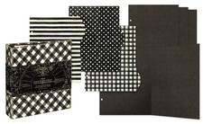 Graphic 45 - CHECK BINDER ALBUM with Interactive Pages BLACK