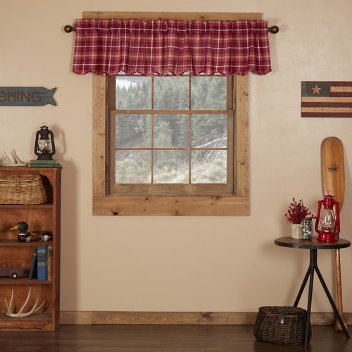 Rustic 16"x72" Valance Red Rod Pocket Braxton Kitchen Window Curtains VHC Brands - Bild 2 von 8