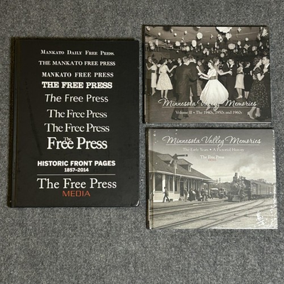 #ad #ad Mankato Free Press Book Lot 3 Media Minnesota Valley Memories HC History $59.99