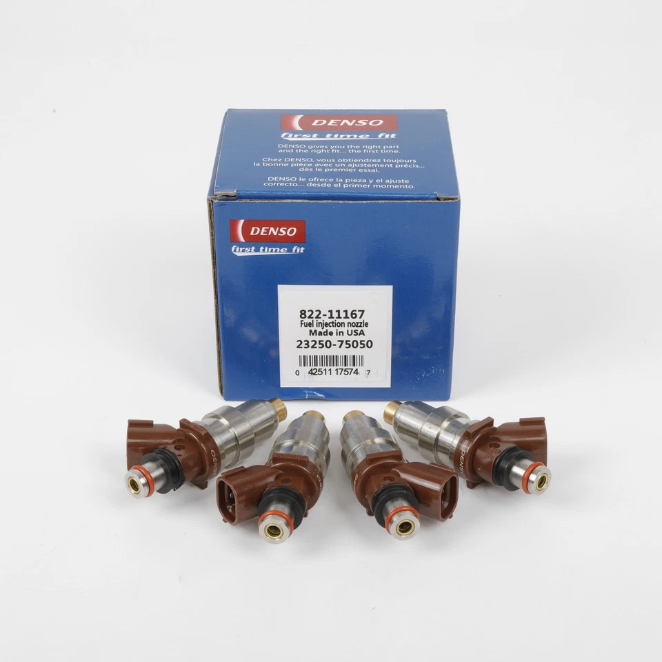 4X DENSO 23250-75050 Fuel Injector For 1995-2000 Toyota Tacoma 4Runner T100 2.7L - Изображение 3 из 4
