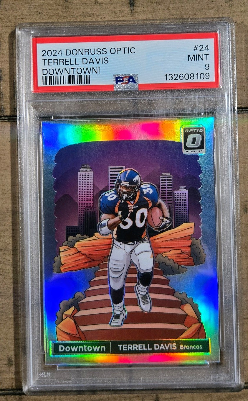 2024 Panini Donruss Optic DOWNTOWN! #24 Terrell Davis PSA 9