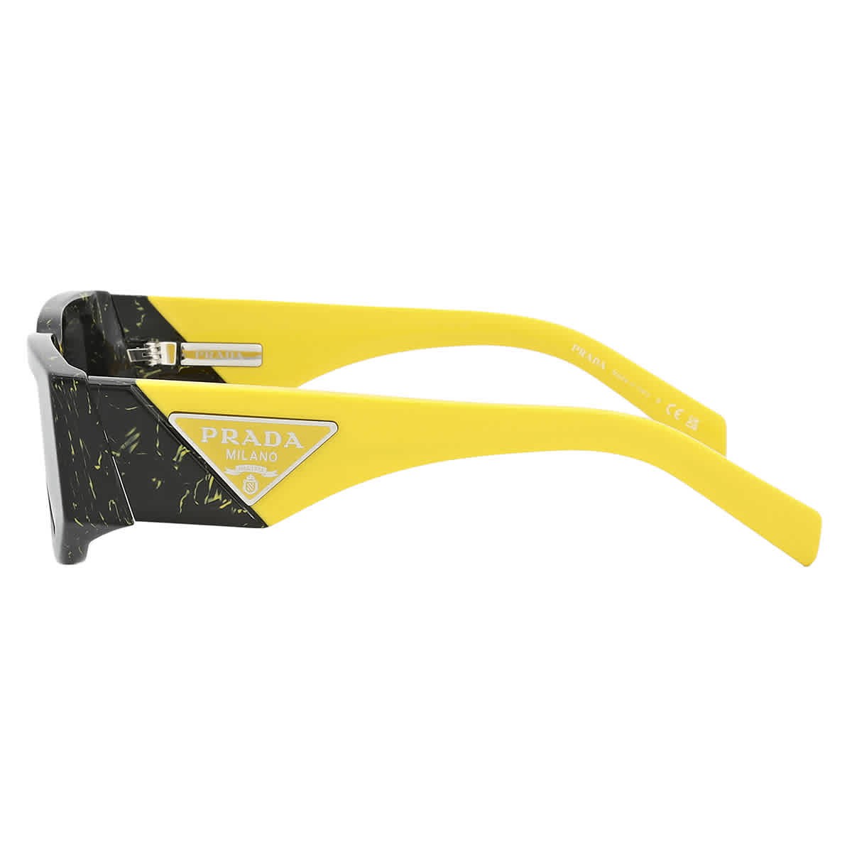 Prada Dark Grey Rectangular Men's Sunglasses PR 09ZS 19D5S0 54 PR 09ZS 19D5S0 54 thumbnail 4