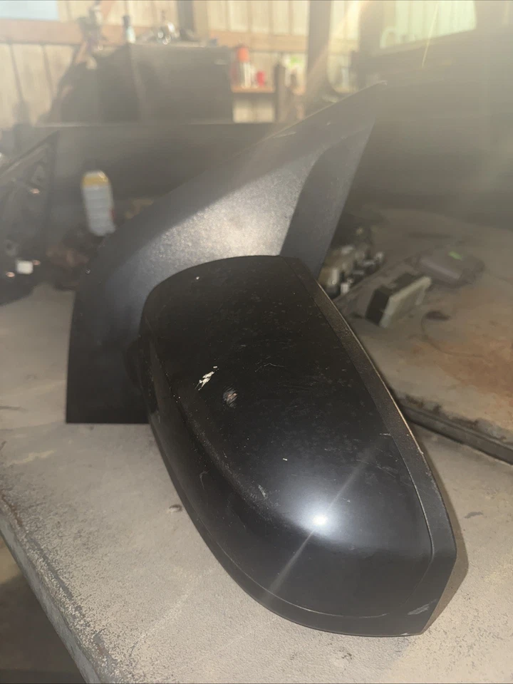 Espejo retrovisor eléctrico Nissan Sentra 2011 lado del conductor negro OEM usado Foto 3 de 3