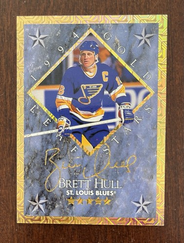 Brett Hull, Pavel Bure #4 1994 Leaf Gold Stars card