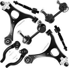 8pcs Front Suspension Kit - 2 Lower Control Arm And Ball Joint 2 Sway Bar Links