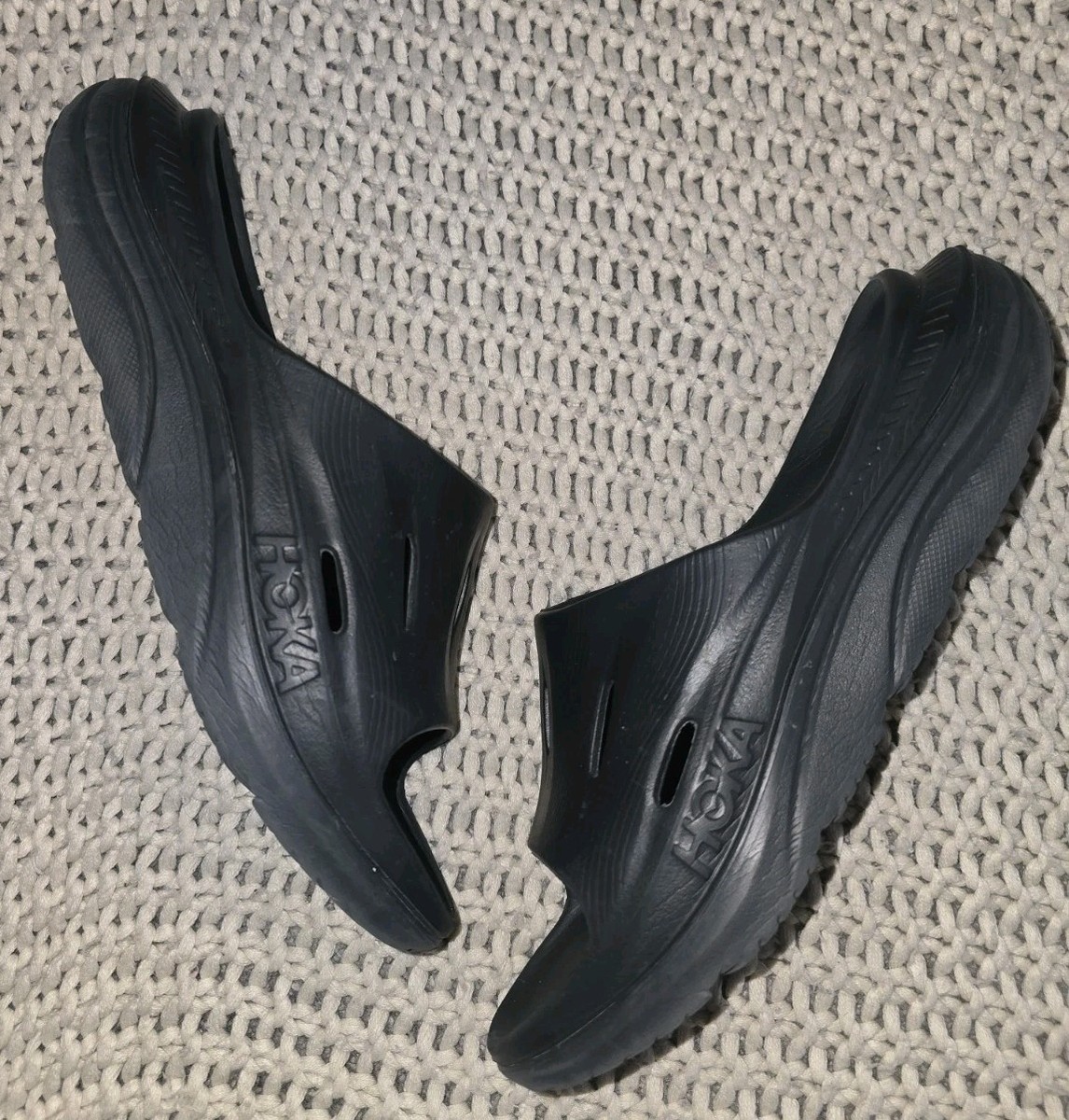 Hoka Ora black recovery slides men\'s size 10 Men main image 2