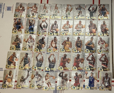Lot of 40 1995-96 Fleer Metal Silver Flasher Parallel Cards Semi Stars & Commons