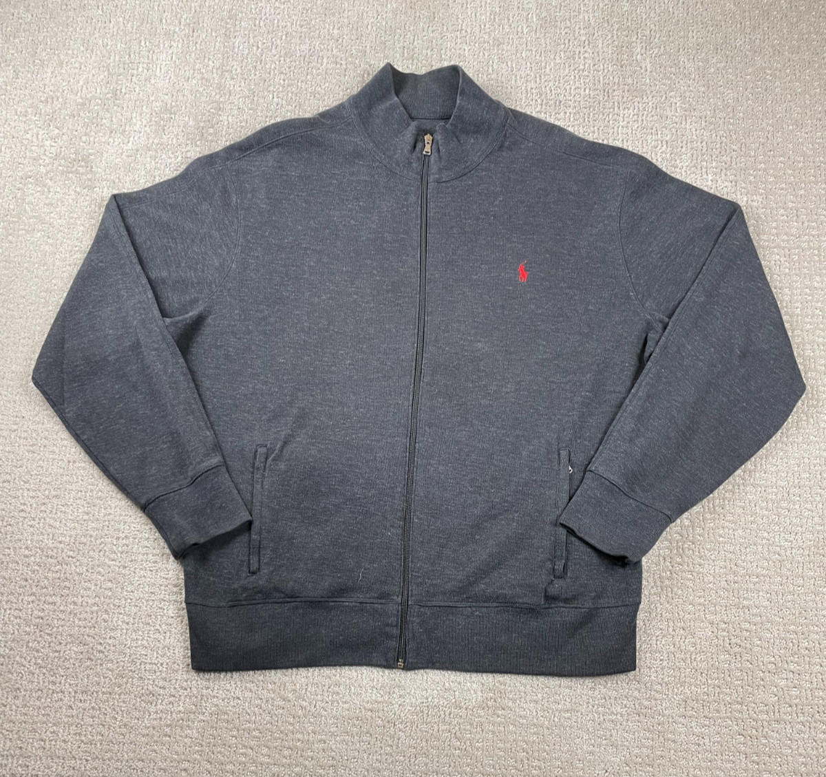 Polo Ralph Lauren Sweater Men XL? Full Zip Jacket Performance Casual Pony Preppy