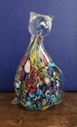 Vintage Large Murano Millefiori Hand-Blown Art Glass Cat Figurine Paperweight 9"