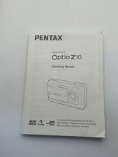 Pentax Optio Z-10 Digital Camera Operating Manual